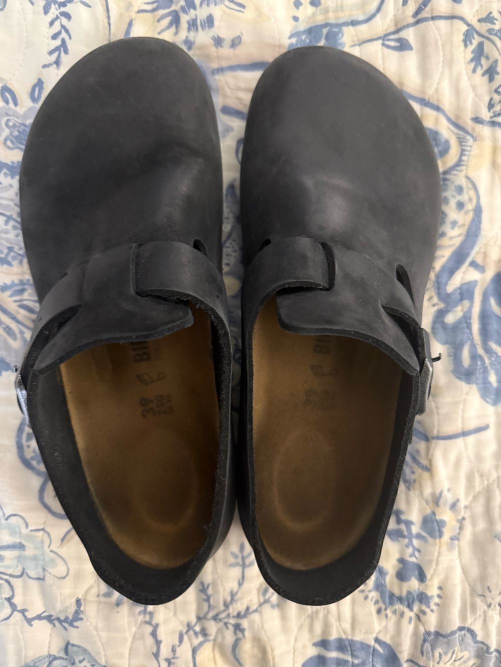 Birkenstock London shoe clog size 39 oiled black